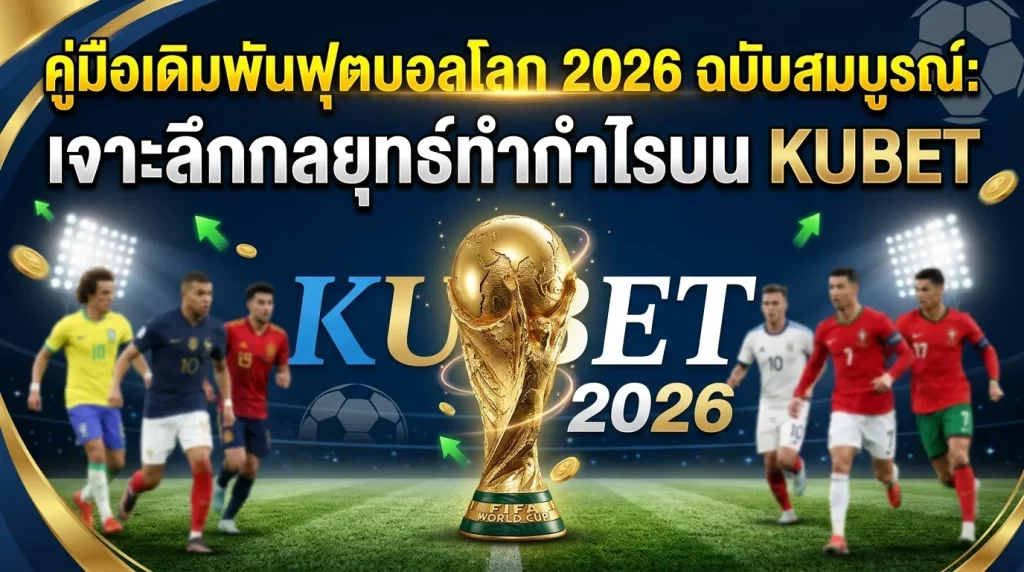 คู่มือเดิมพันฟุตบอลโลก 2026 ฉบับสมบูรณ์: เจาะลึกกลยุทธ์ทำกำไรบน KUBET